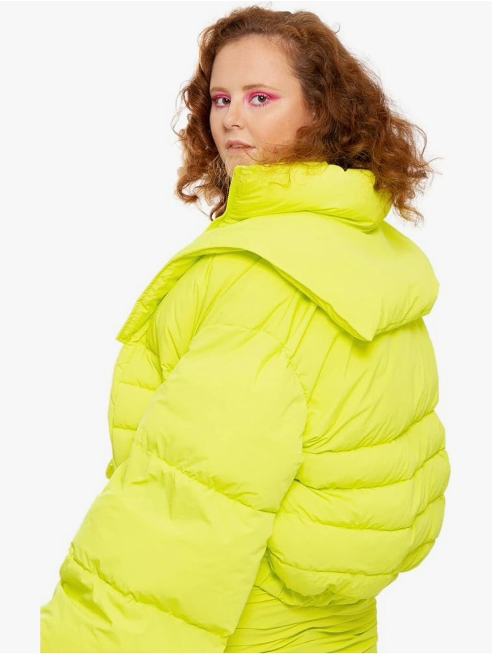 Chaouiche Yellow Citron Oversized Puffer Jacket - Picture 4 of 9